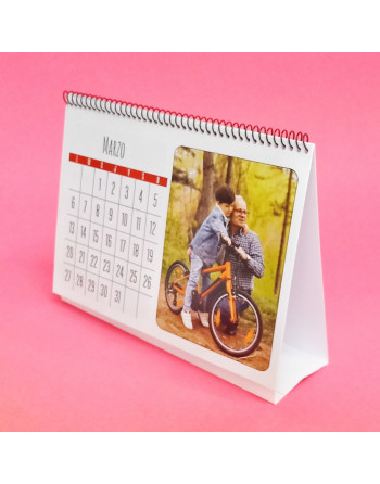 Calendario de mesa rectangular